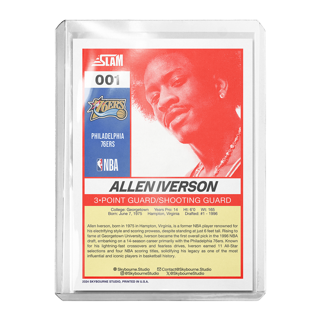 Allen Iverson - 1990 Retro Facsimile Card