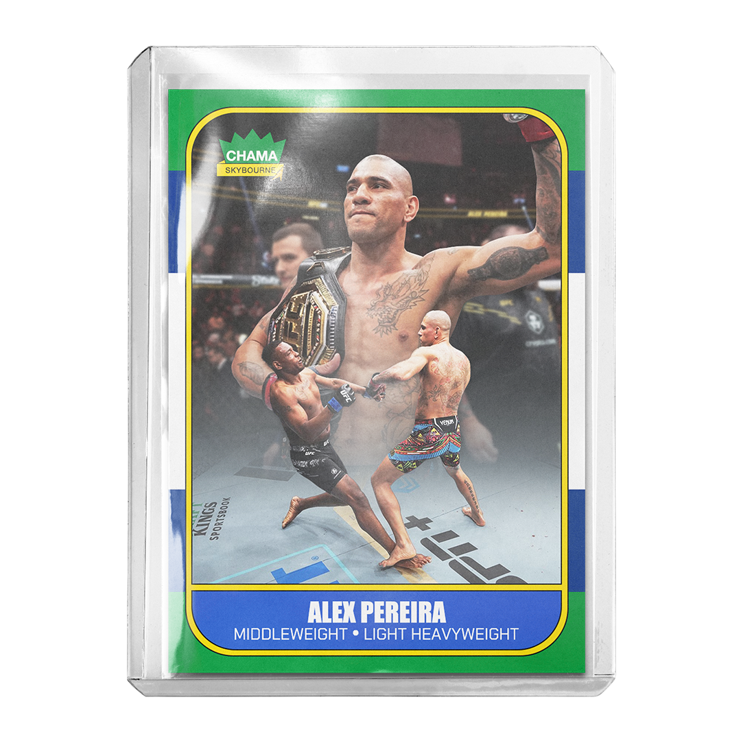 Alex Pereira - 300 KO 1986 Retro Card