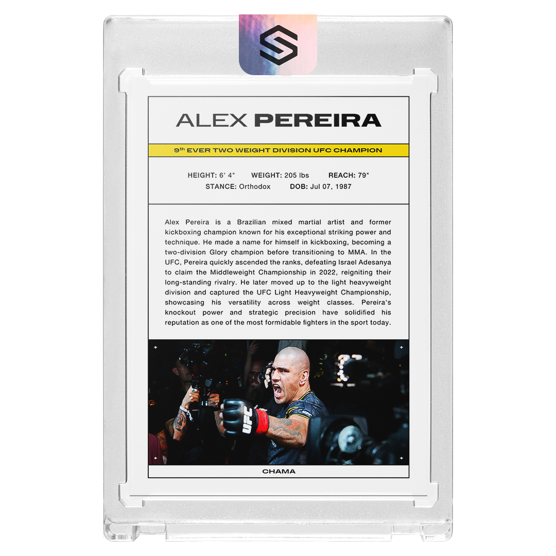 Alex Pereira - Poatan Holographic Card